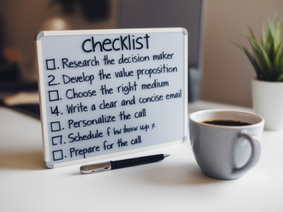 La checklist en 8 points pour préparer un appel décisionnaire et obtenir un engagement concret