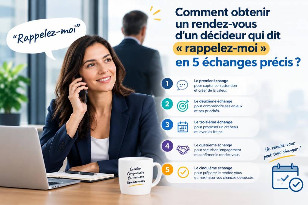 Comment obtenir un rendez‑vous d'un décideur qui dit « rappelez‑moi » en 5 échanges précis