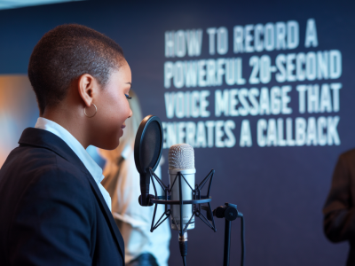 Comment rédiger un message vocal percutant de 20 secondes qui génère un rappel